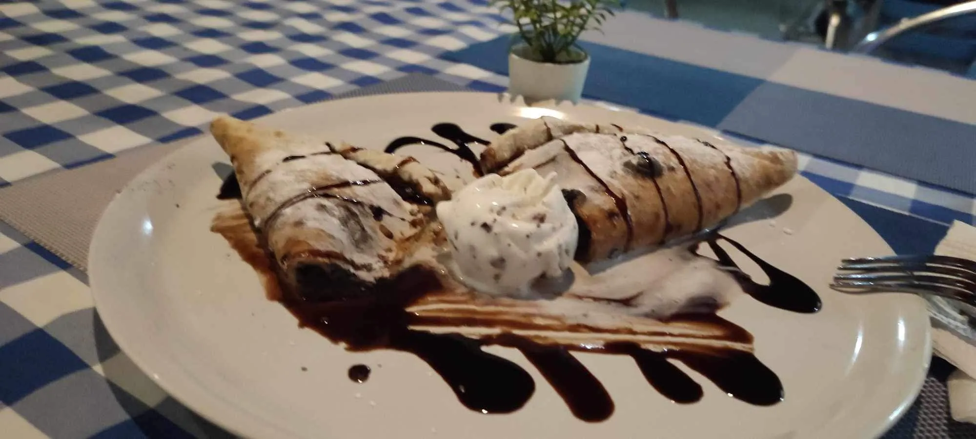 Calzone with Nutella